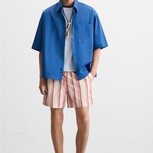 Zara Blue Short Sleeve Shirt